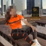 ست ورزشی تیشرت شلوار زنانه - orange