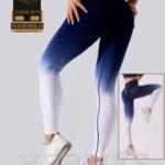 لگ طرح دار  ورزشی زنانه دوخت سیملسی ژورس  - 6 - l