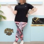 ست تیشرت و شلوار طرحدار ورزشی زنانه سایزبزرگ - 7
