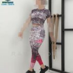 ست کراپ و لگ طرحدار ورزشی دخترانه زنانه - 6