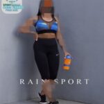 ست نیم تنه و شلوارک ورزشی زنانه - 1