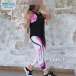 ست سه تیکه ورزشی نیم تنه لگ کاور زنانه - 12