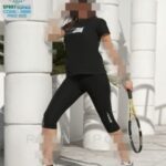 تیشرت شلوارک نخ پنبه ورزشی زنانه - %d9%85%d8%b4%da%a9%db%8c