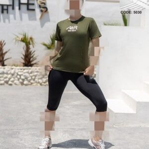 ست تیشرت شلوارک ورزشی دخترانه زنانه