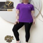 ست تیشرت و شلوار کمر گنی ورزشی زنانه سایز بزرگ - %d8%a8%d9%86%d9%81%d8%b4