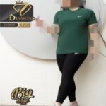 ست تیشرت و شلوار کمر گنی ورزشی زنانه سایز بزرگ - green