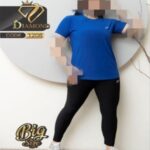 ست تیشرت و شلوار کمر گنی ورزشی زنانه سایز بزرگ - blue