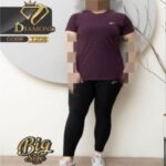 ست تیشرت و شلوار کمر گنی ورزشی زنانه سایز بزرگ - %d8%a8%d8%a7%d8%af%d9%85%d8%ac%d9%88%d9%86%db%8c