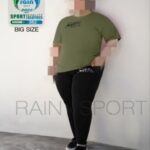 ست تیشرت شلوار ورزشی سایز بزرگ زنانه - green