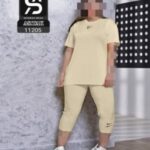 ست تیشرت شلوار برمودا دونایک زنانه - %da%a9%d8%b1%d9%85