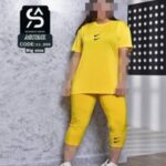 ست تیشرت شلوار برمودا دونایک زنانه - %d8%b2%d8%b1%d8%af