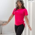 تیشرت ورزشی زنانه بغل گره دار - red