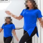 تیشرت ورزشی زنانه بغل گره دار - blue