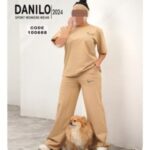 ست تیشرت  شلوار بگ زنانه - %da%a9%d8%b1%d9%85