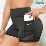 شورتک کمرپهن جیبدار ورزشی زنانه سایزبزرگ - 3865