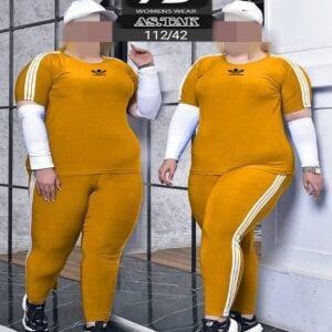 ست تیشرت شلوار ورزشی زنانه سایزبزرگ adidas