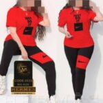 ست بلوز شلوار ورزشی نایک زنانه سایزبزرگ - red