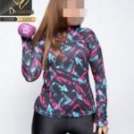 بلوز فینگری نیم زیپ چاپی زنانه - 7