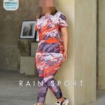 ست تیشرت شلوار ورزشی سایز بزرگ زنانه - 1