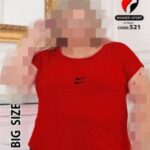 تیشرت ورزشی دونایک زنانه سایزبزرگ - red