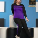 ست تیشرت شلوار آستین بلند اسپرت زنانه - %d8%a8%d9%86%d9%81%d8%b4