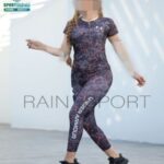 ست تیشرت شلوار طرح دار ورزشی زنانه - 7