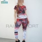 ست تیشرت شلوار طرح دار ورزشی زنانه - 10