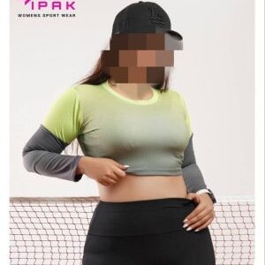 کراپ آستین بلند ورزشی زنانه