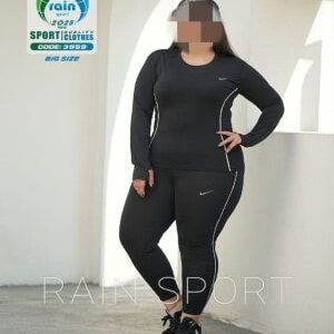 تیشرت شلوار فینگردار ورزشی زنانه سایز بزرگ