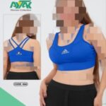 نیم تنه کاپ دار ورزشی زنانه - blue