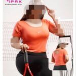 تیشرت کراپ ورزشی زنانه - orange