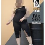ست تاپ و شلوارک ورزشی زنانه سایزبزرگ - 1