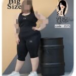ست تاپ و شلوارک ورزشی زنانه سایزبزرگ - 3
