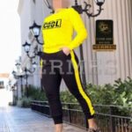 ست تیشرت شلوار جیب دار زنانه COOL  - %d8%b2%d8%b1%d8%af