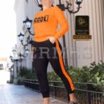 ست تیشرت شلوار جیب دار زنانه COOL  - orange