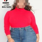 تیشرت زنانه یقه اسکی سایزبزرگ - %d8%b3%d8%b1%d8%ae%d8%a7%d8%a8%db%8c