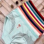 شورت فاق بلند تیکه دوزی راه راه نخ پنبه اعلا  - 2xl