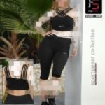 ست ورزشی نیم تنه وشلوارک زنانه - 1