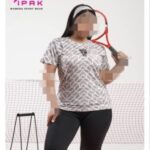 تیشرت ورزشی زنانه باهدبند سایزبزرگ - 1