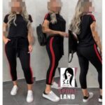 ست تیشرت و لگ ورزشی زنانه - %d9%85%d8%b4%da%a9%db%8c-%d8%ae%d8%b7-%d9%82%d8%b1%d9%85%d8%b2
