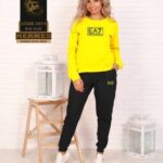 ست بلوز شلوار آستین بلند زنانه EA7 - %d8%b2%d8%b1%d8%af