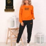 ست بلوز شلوار آستین بلند زنانه EA7 - orange