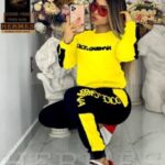 ست بلوز شلوار آستین بلند D&G - %d8%b2%d8%b1%d8%af