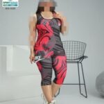 ست تاپ شلوارک ورزشی دخترانه زنانه سایزبزرگ   - 6