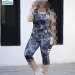 ست تاپ شلوارک ورزشی دخترانه زنانه سایزبزرگ   - 4
