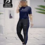 ست ورزشی تیشرت شلوار نایک زنانه دخترانه - %d8%b3%d8%b1%d9%85%d9%87-%d8%a7%db%8c