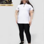 ست تیشرت مغزی خور و شلوار کمر گنی سایزبزرگ زنانه - %d8%b3%d9%81%db%8c%d8%af