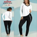 ست بلوز یقه هفت و لگ  ورزشی زنانه - %d8%b3%d9%81%db%8c%d8%af