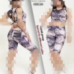 ست تاپ شلوارک پشت کش دار ورزشی زنانه - 5