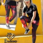 ست ورزشی تیشرت یقه هفت و شلوار کمرگنی زنانه - 3